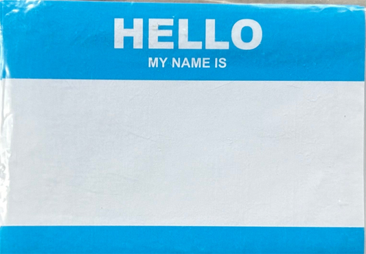 Hello My Name Is Assorted Stickers A8