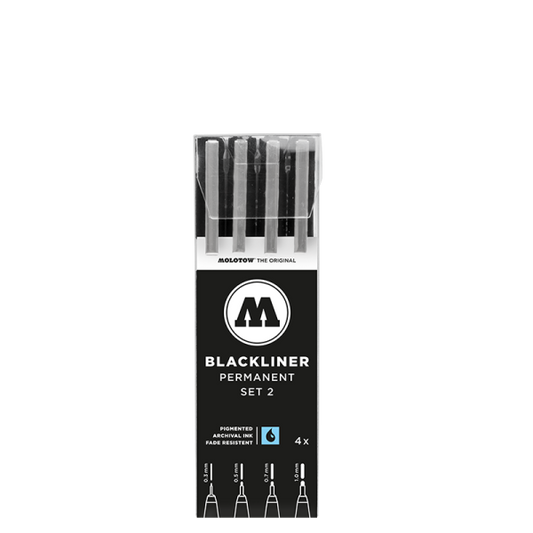 MOLOTOW Blackliner Set – 4pc – Set 2