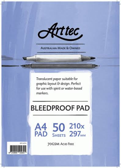 Arttec Bleedproof Pad - A4