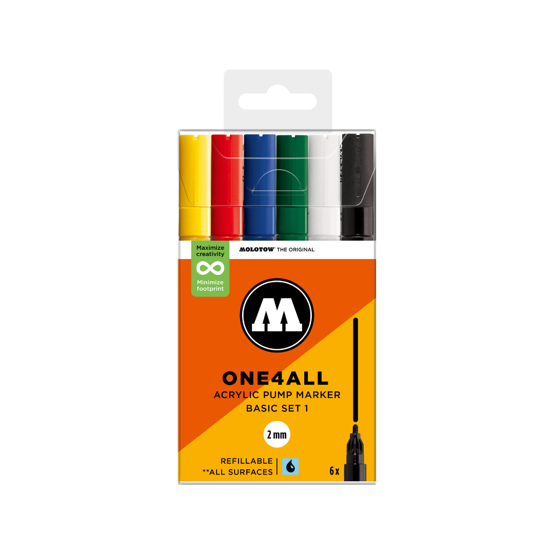 MOLOTOW ONE4ALL Marker Set 127HS - Basic 1 (NEW)