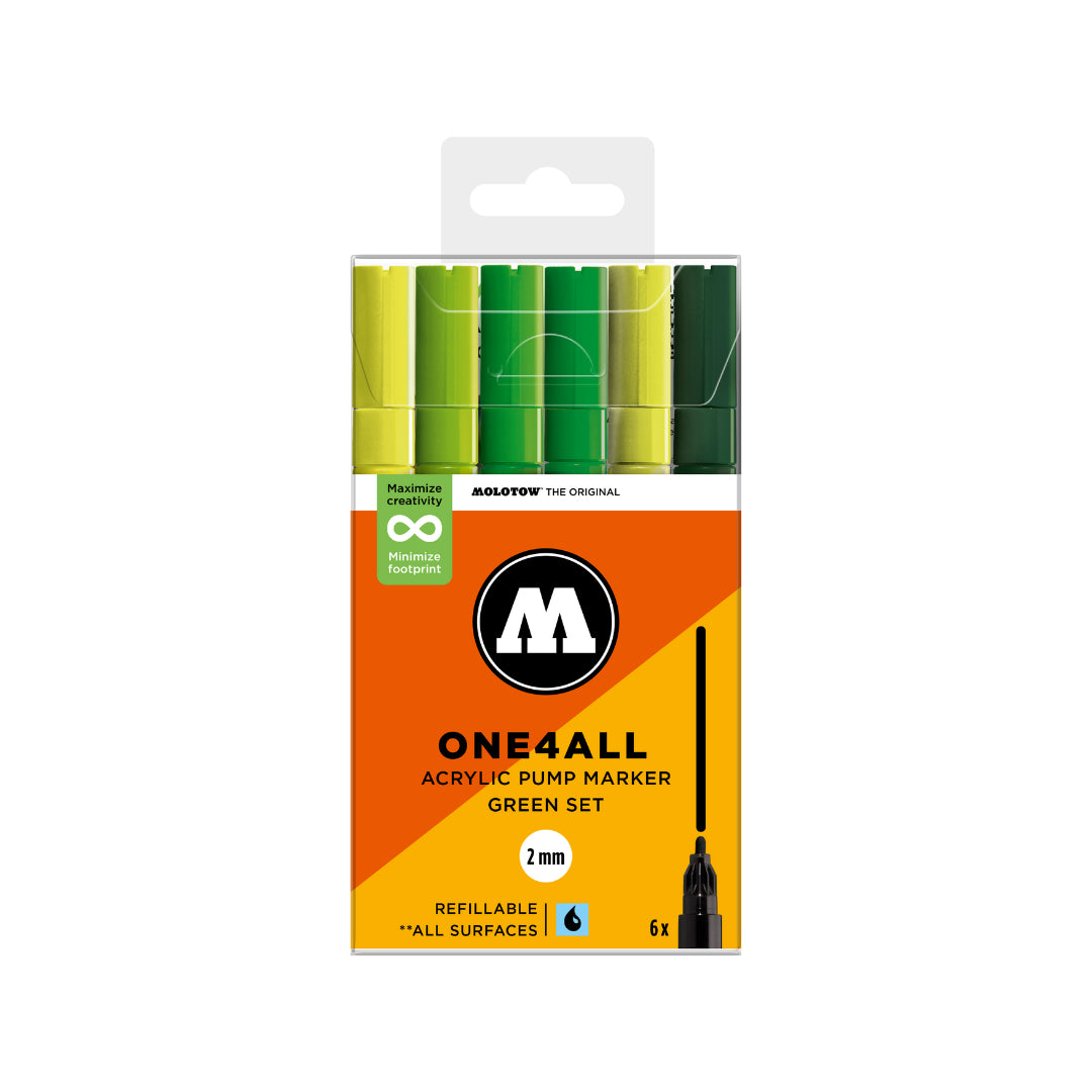 MOLOTOW ONE4ALL Marker Set 127HS - Green