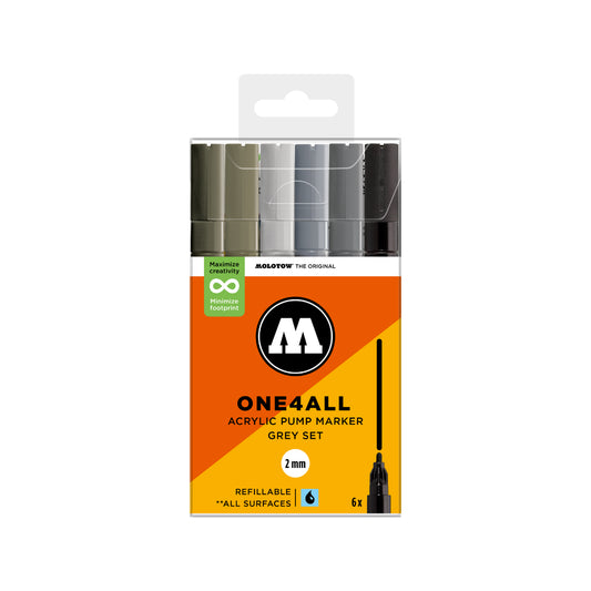 MOLOTOW ONE4ALL Marker Set 127HS - Grey