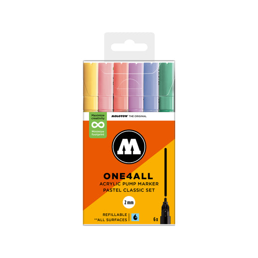 MOLOTOW ONE4ALL Marker Set 127HS - Pastel Classic