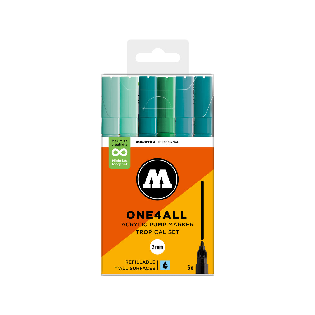 MOLOTOW ONE4ALL Marker Set 127HS - Tropical