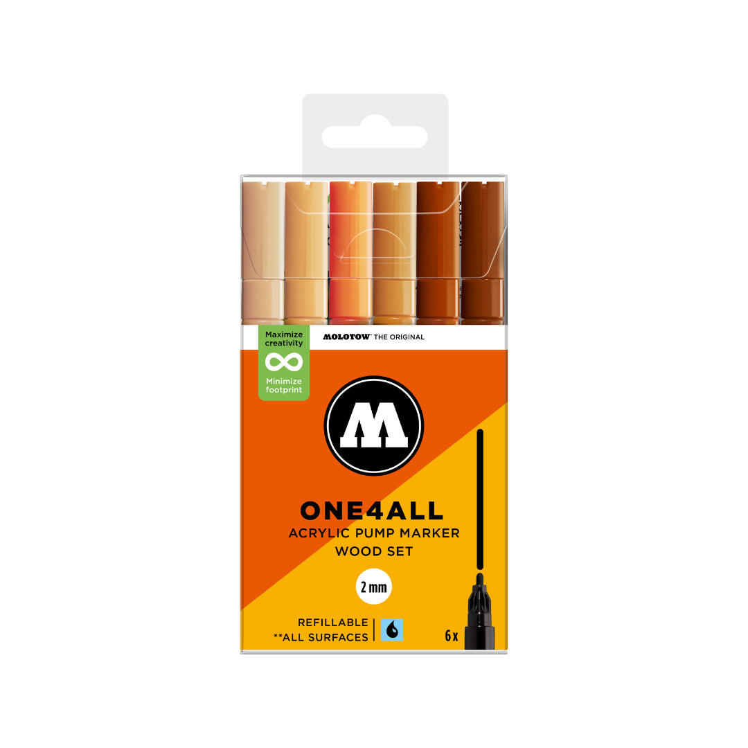 MOLOTOW ONE4ALL Marker Set 127HS - Wood