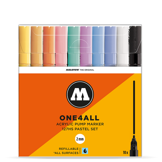 MOLOTOW ONE4ALL Marker Set 127HS 10pc - Pastel